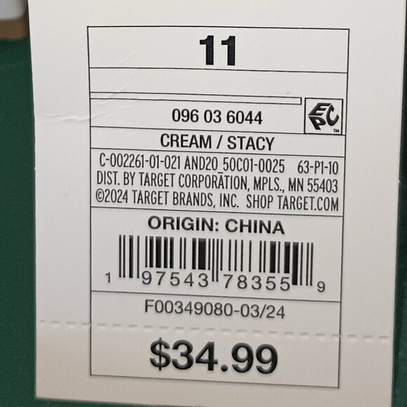 NEW A New Day™  Women's Stacy Mule Heels - Cream 11 - Picture 8 of 8